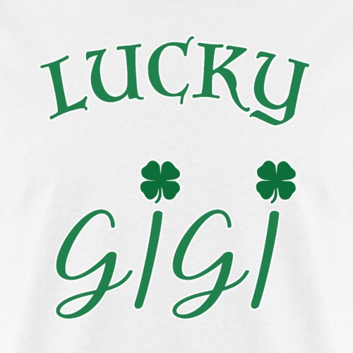 Lucky Gigi St Patrick Day Grandma Shamrock gift. - Men's T-Shirt