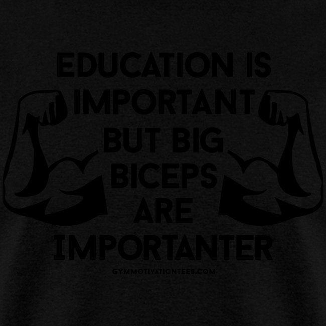 Big Biceps Importanter Gym Motivation