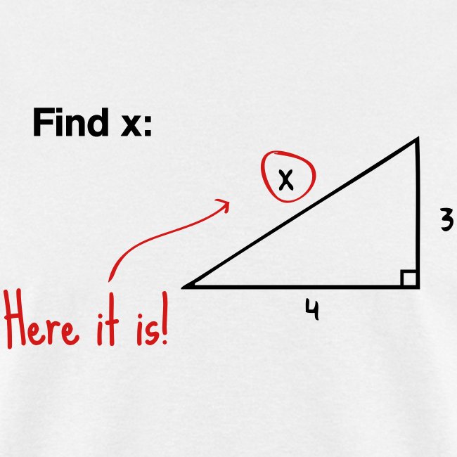 Find x - there it is!