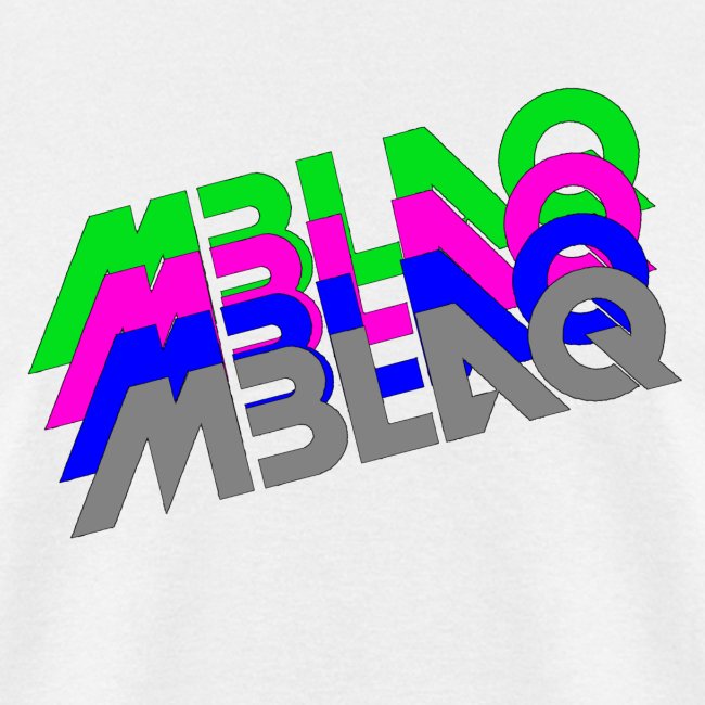 MBLAQ Multicolored Logo Women's V-Neck