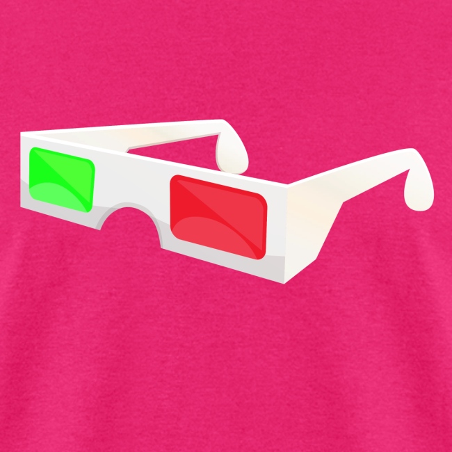 3D red green glasses