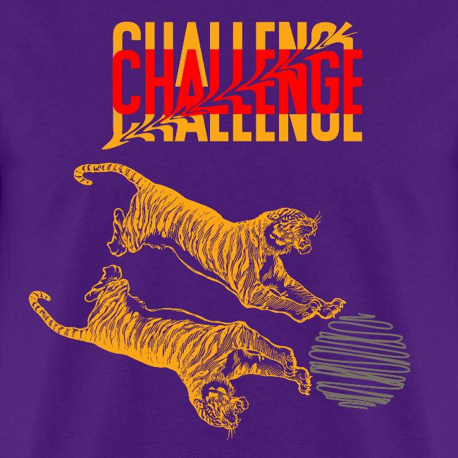 Double tiger fashion, jungle feline animals.