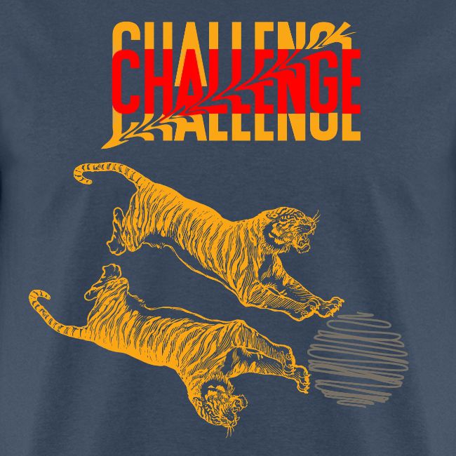 Double tiger fashion, jungle feline animals.