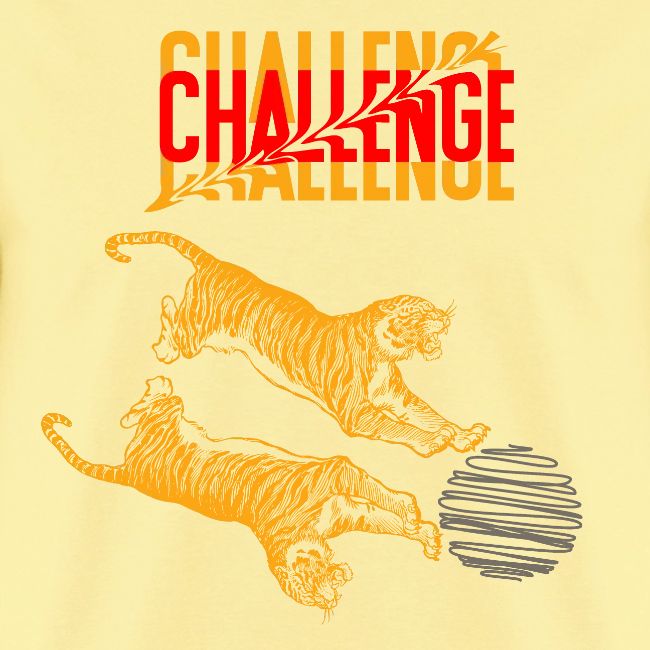Double tiger fashion, jungle feline animals.