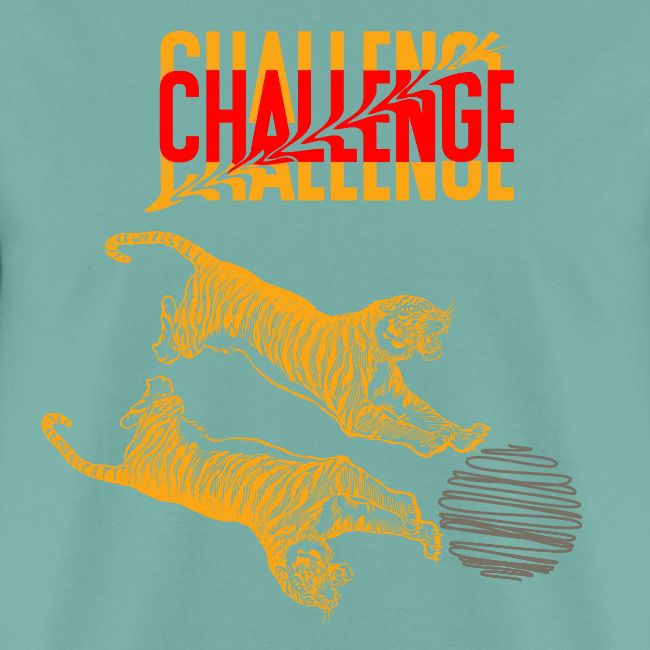 Double tiger fashion, jungle feline animals.