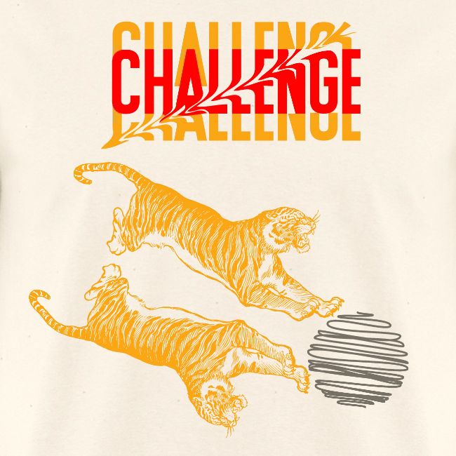 Double tiger fashion, jungle feline animals.