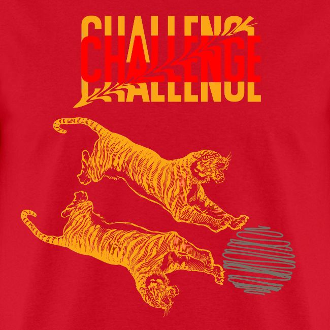 Double tiger fashion, jungle feline animals.