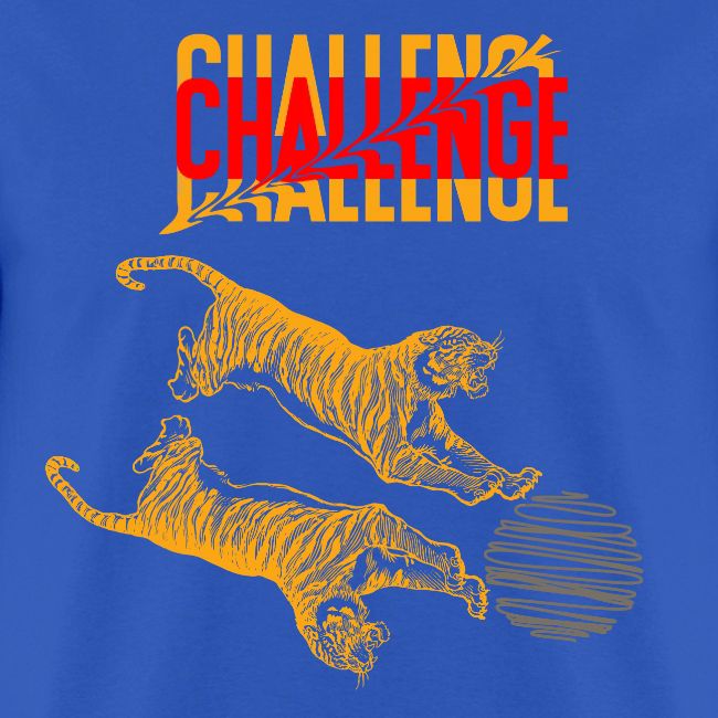 Double tiger fashion, jungle feline animals.