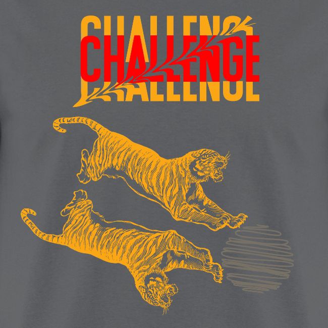 Double tiger fashion, jungle feline animals.