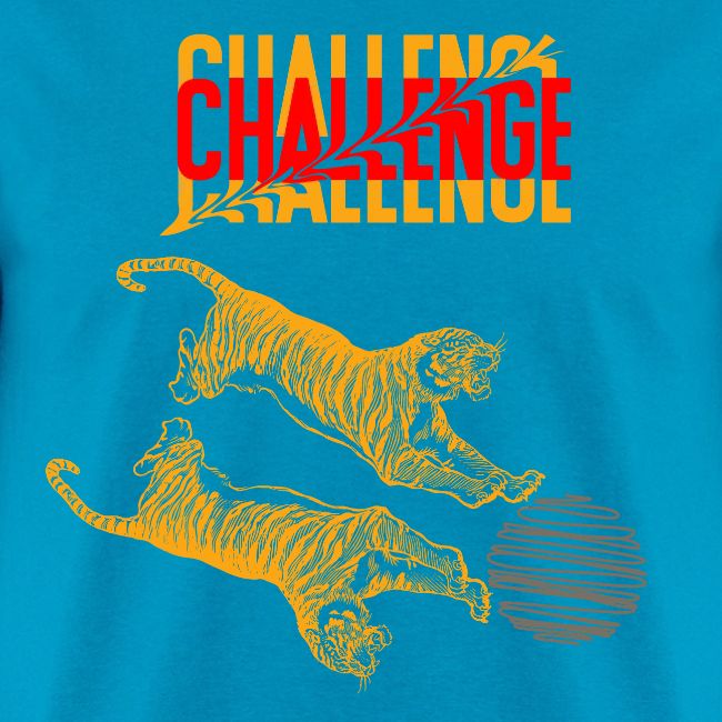 Double tiger fashion, jungle feline animals.