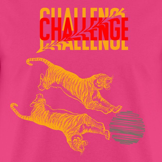 Double tiger fashion, jungle feline animals.