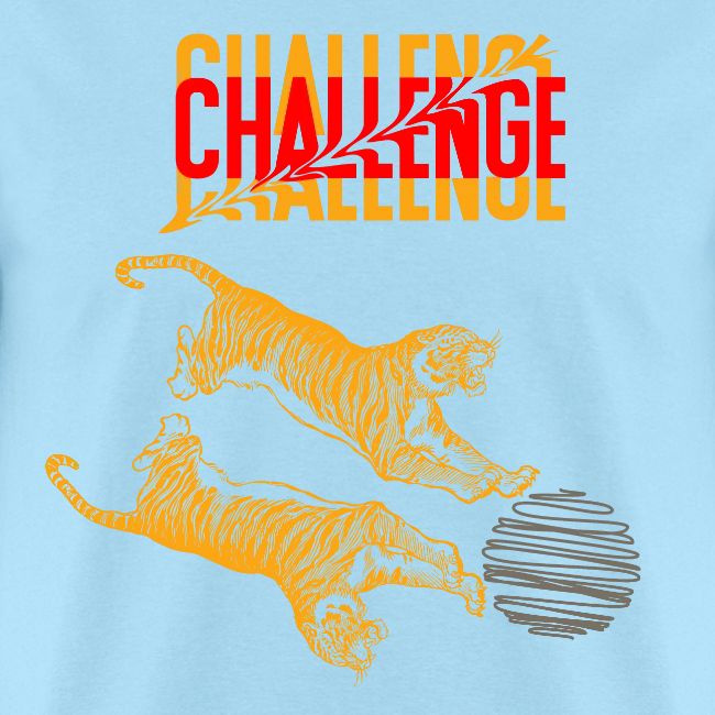 Double tiger fashion, jungle feline animals.