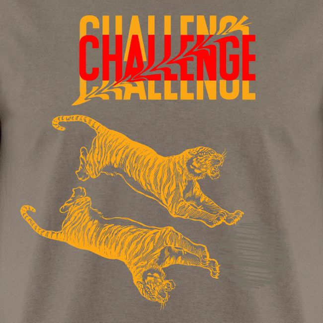 Double tiger fashion, jungle feline animals.