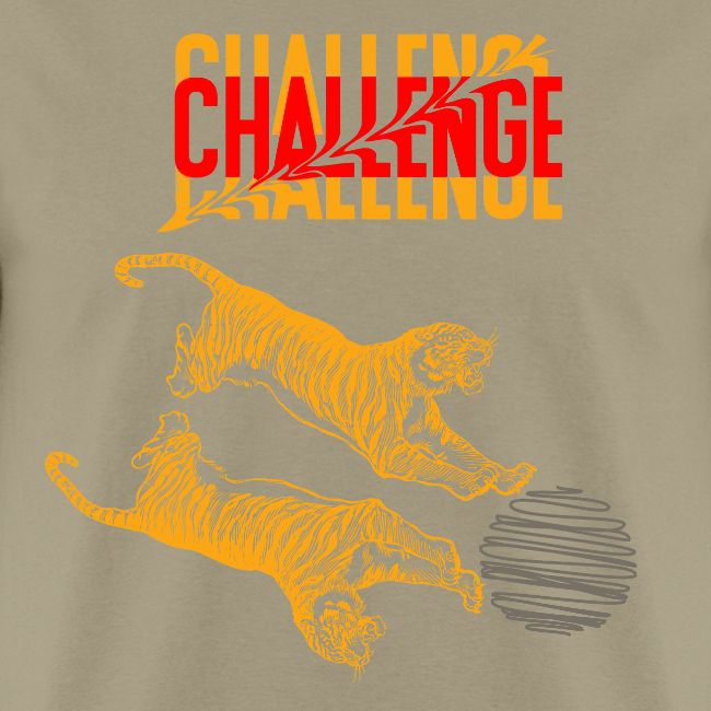 Double tiger fashion, jungle feline animals.
