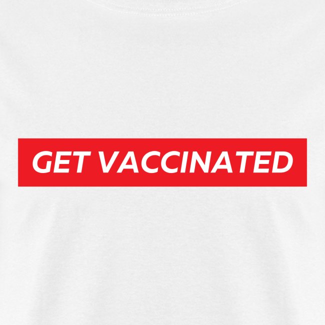 Get Vaccinated (Red box logo)