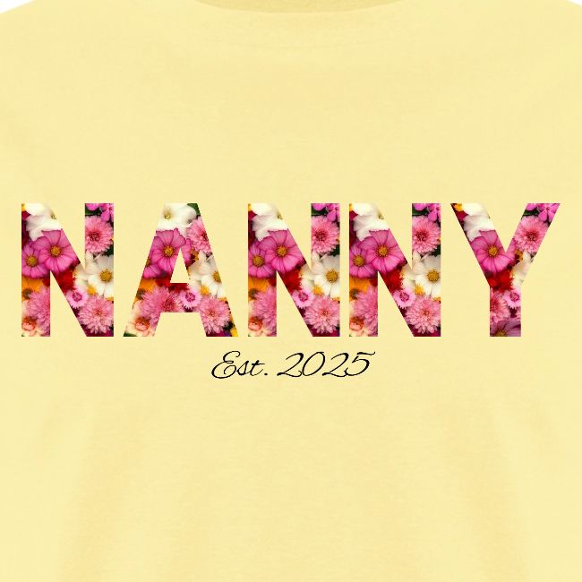 Nanny Est 2025 | Floral Pattern Font