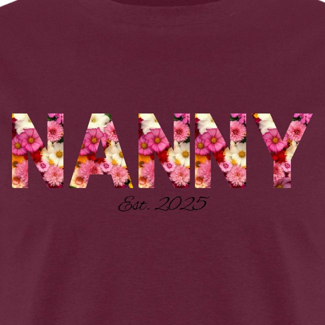 Nanny Est 2025 | Floral Pattern Font