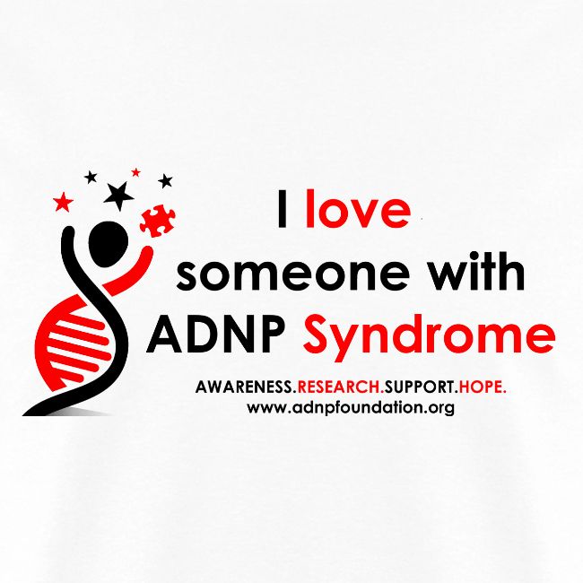 I LOVE SOMEONE WITH ADNP SYNDROME RED AND BLACK FO