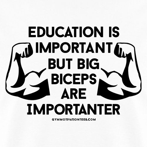 Big Biceps Importanter Gym Motivation
