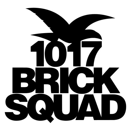 1017 Sticker 1017 Bricksquad Logo 1017 BRICK SQUAD (w/ BIRD) | Men's T Shirt