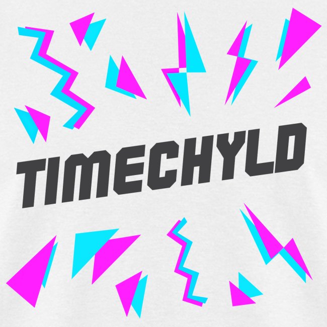 Timechyld Logo with Retro Pattern (Black)