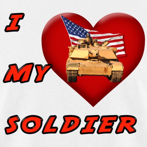 I Heart my Soldier - Men's T-Shirt