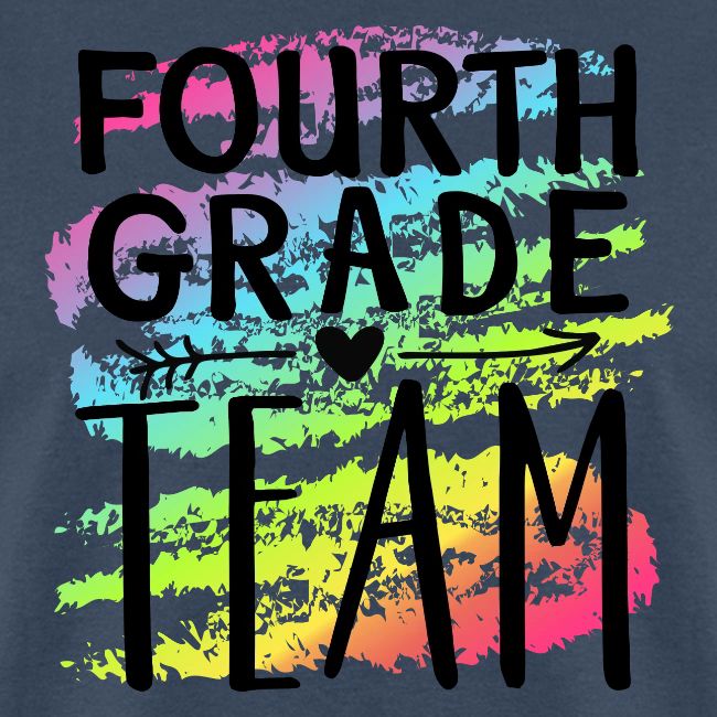 Fourth Grade Team Crayon Splash Teacher T-Shirts