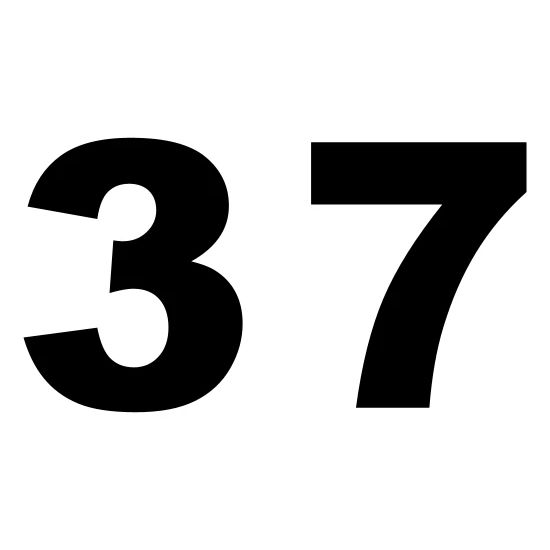 Number - 37 - Thirty Seven