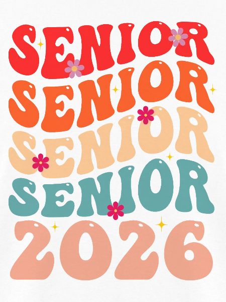 Senior Class 2026 Floral Rainbow