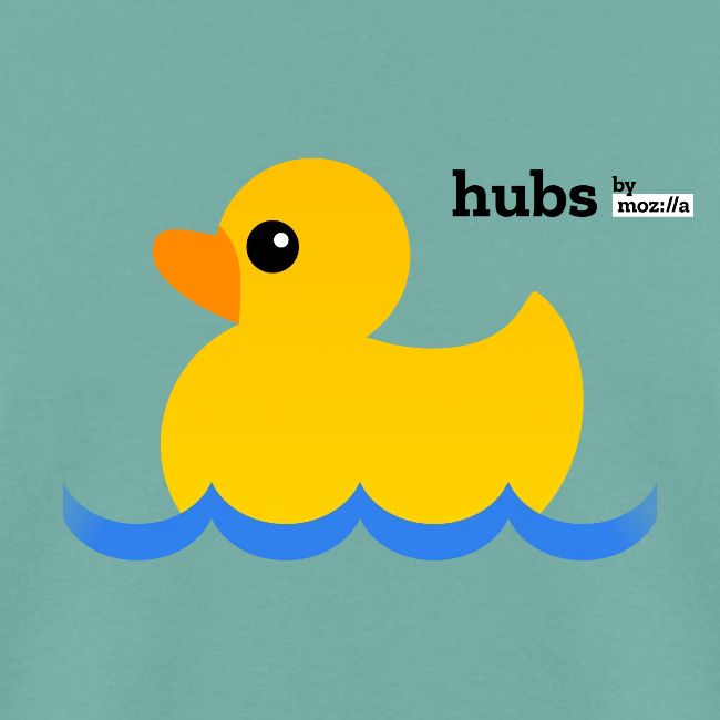 Hubs Duck - Wordmark and Water