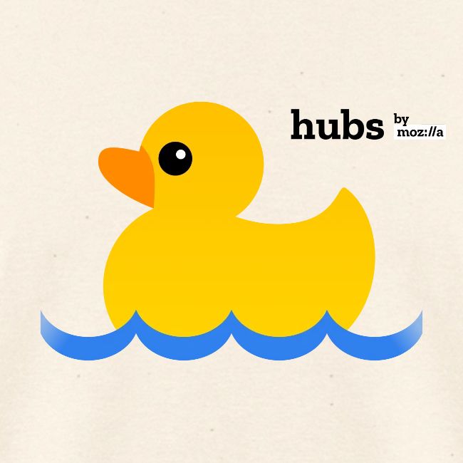 Hubs Duck - Wordmark and Water