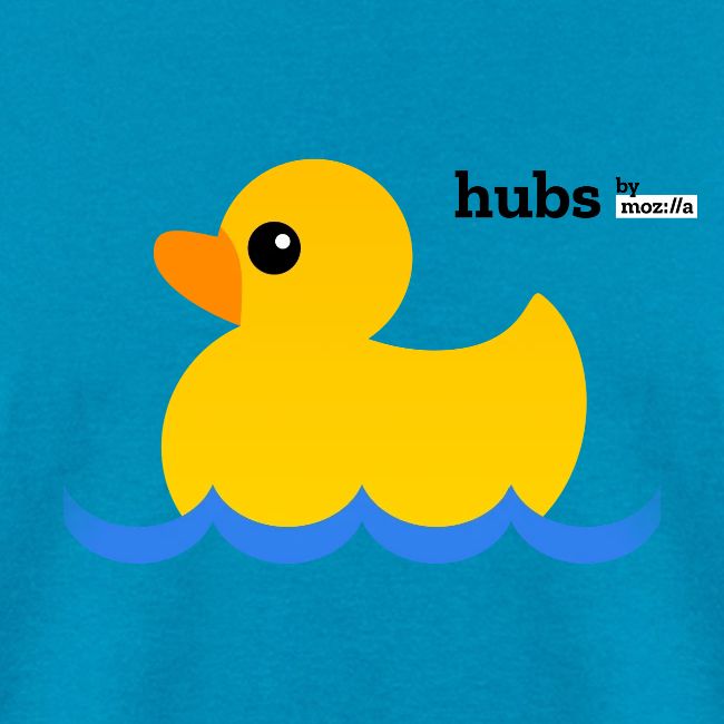 Hubs Duck - Wordmark and Water