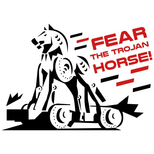 Fear the Trojan Horse - Men's T-Shirt