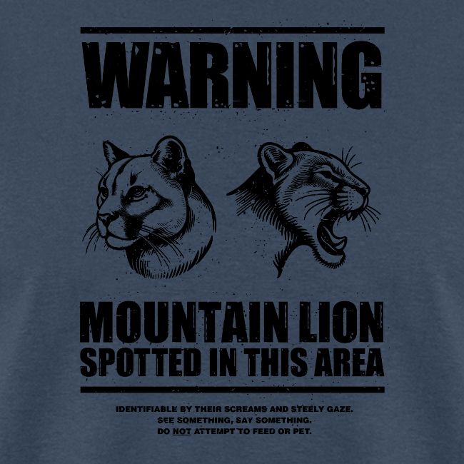 Mountain Lion Warning