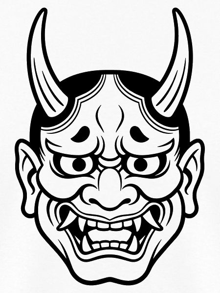 japanese demon mask