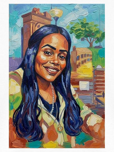 Bluehair City Portrait