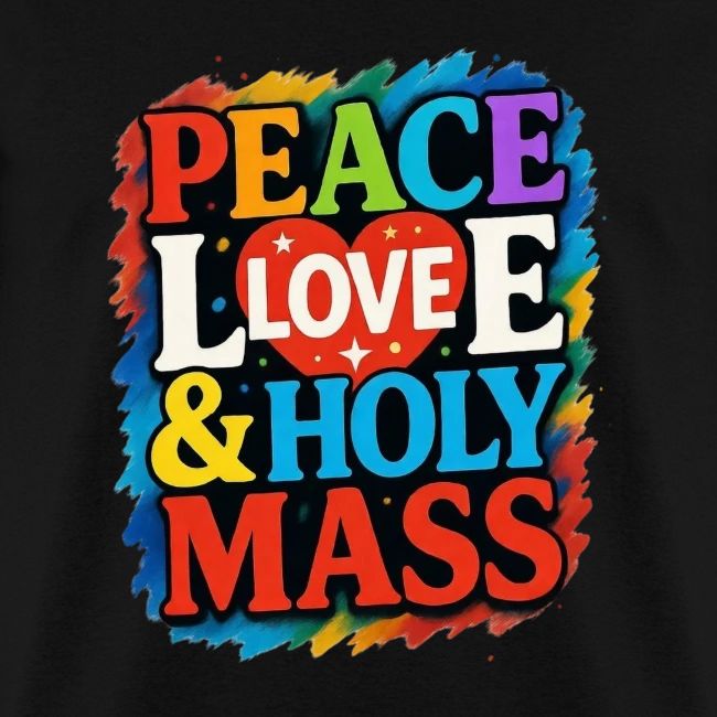 PEACE LOVE AND HOLY MASS