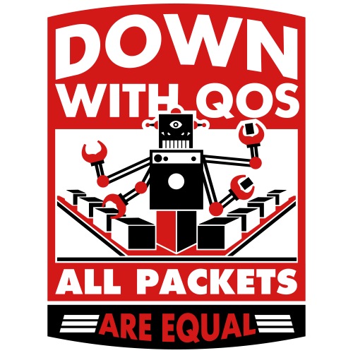 Down With QoS - Men's T-Shirt