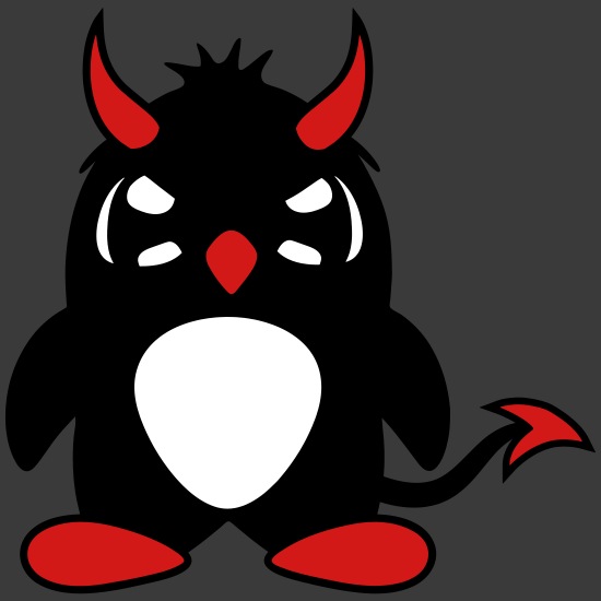 evil penguin hell satan demon dead disguise devil' Men's T-Shirt |  Spreadshirt