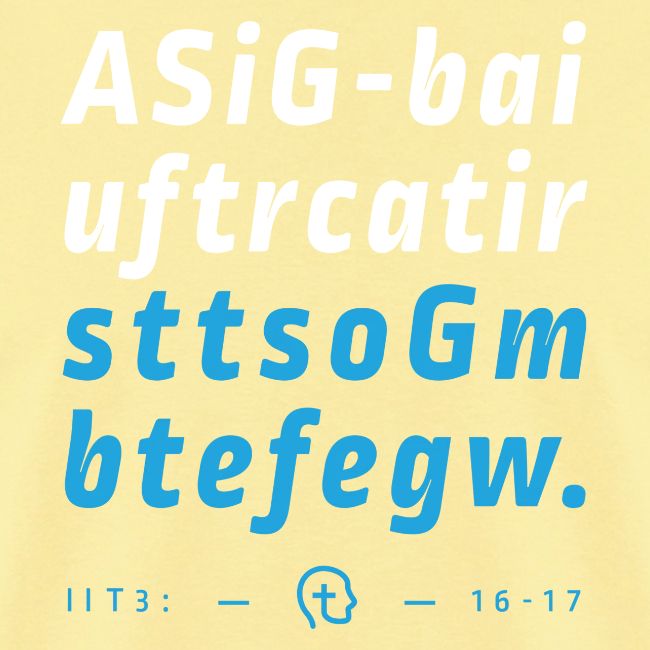 2 Timothy 3:16-17 (NIV) First Letter Memory