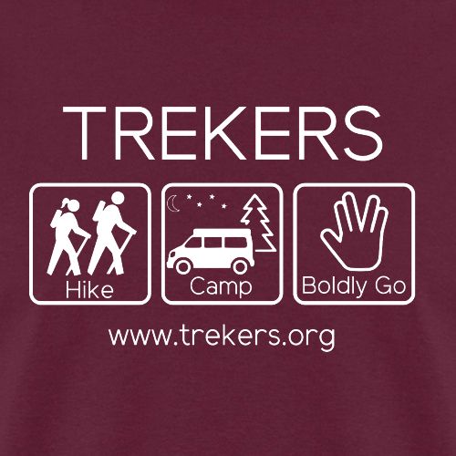 Trekers white logo - Men's T-Shirt