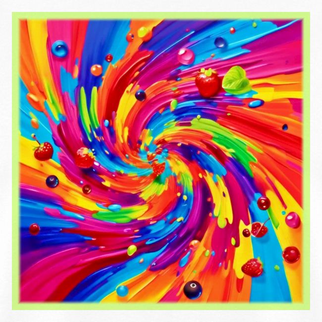 Colorful Fruit Vortex