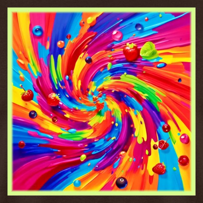 Colorful Fruit Vortex