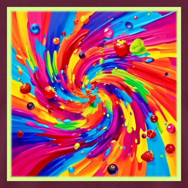Colorful Fruit Vortex