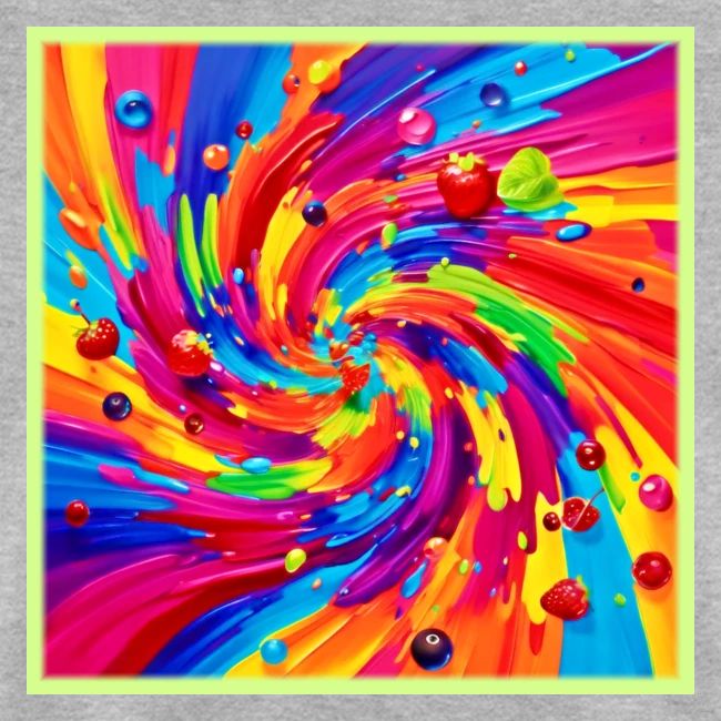 Colorful Fruit Vortex