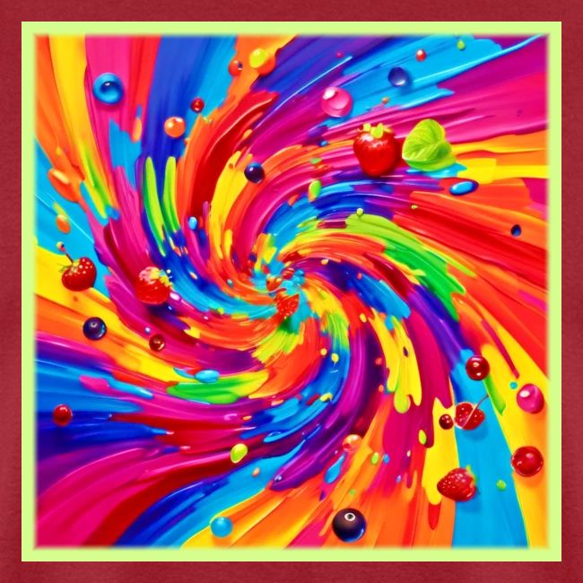 Colorful Fruit Vortex