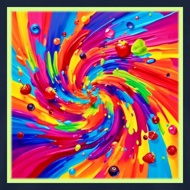 Colorful Fruit Vortex