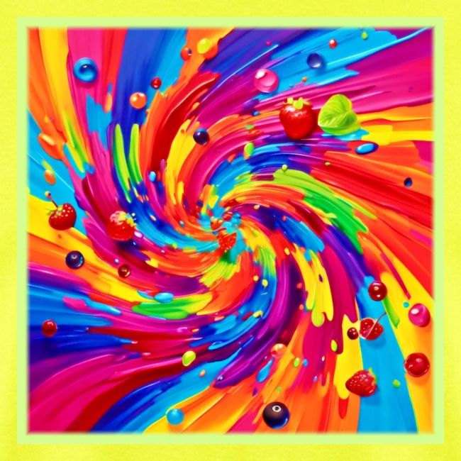 Colorful Fruit Vortex