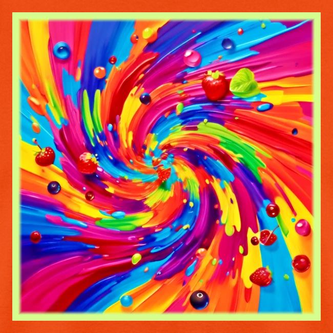 Colorful Fruit Vortex