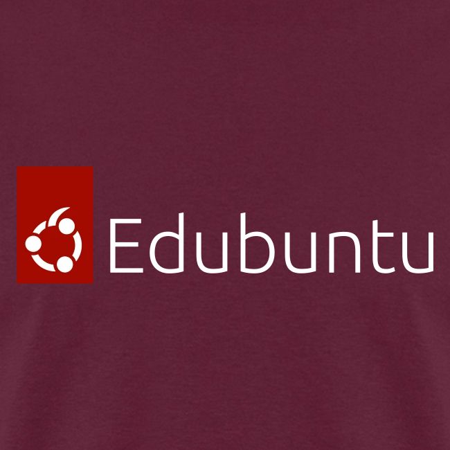 Edubuntu Logo 2023 - White